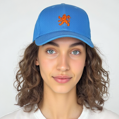 COMBIDEAL O.Leo baseballpet Blauw - Oranje Hollandse leeuw & MyTech Earbuds