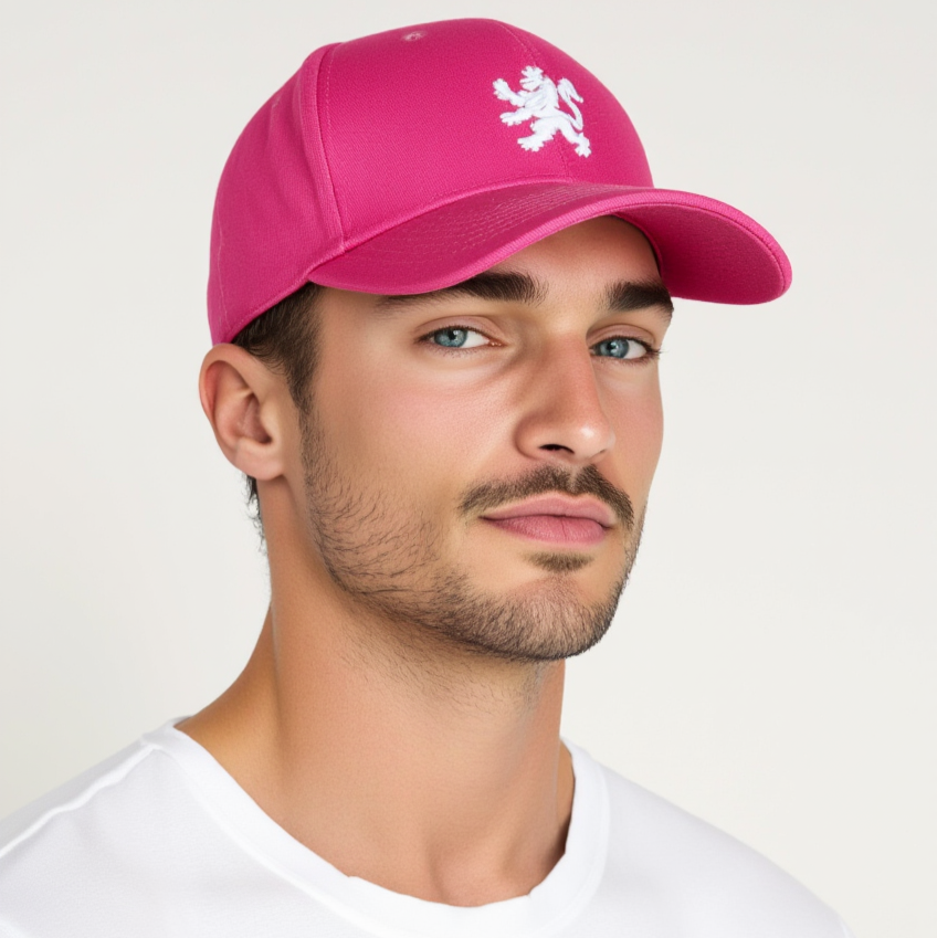 O.Leo baseballpet - Roze - Witte Hollandse leeuw – Unisex
