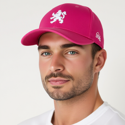 O.Leo baseballpet - Roze - Witte Hollandse leeuw – Unisex