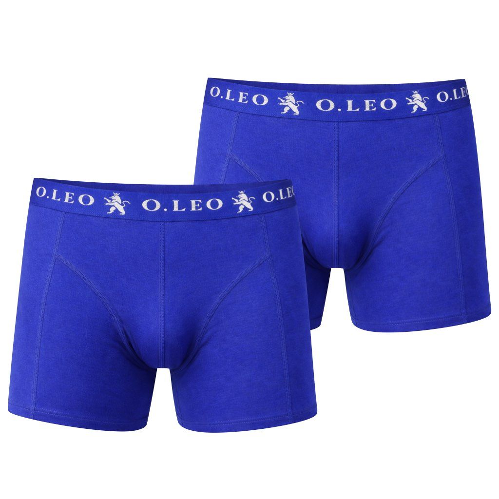 O.Leo Heren 2 Pack Boxershorts Blauw