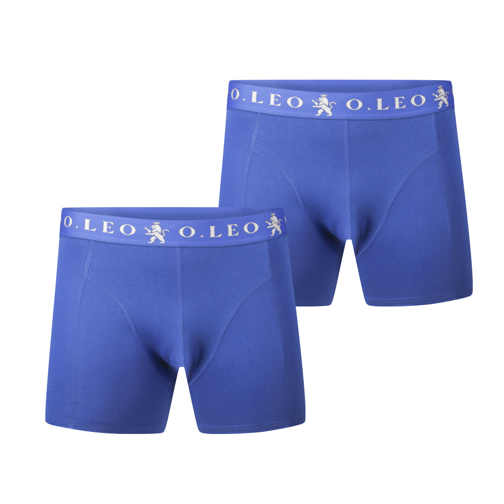 O.Leo Heren 2 Pack Boxershorts Blauw