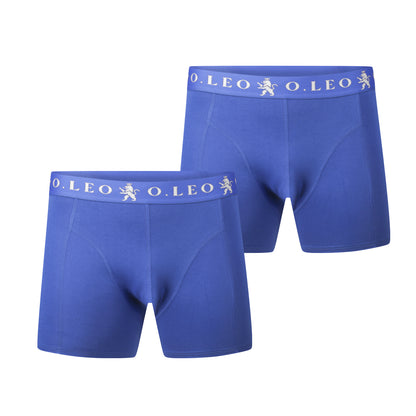 O.Leo Heren 2 Pack Boxershorts Blauw