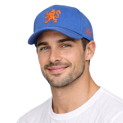 COMBIDEAL O.Leo Cap Blauw - Oranje leeuw & MyTech Earbuds