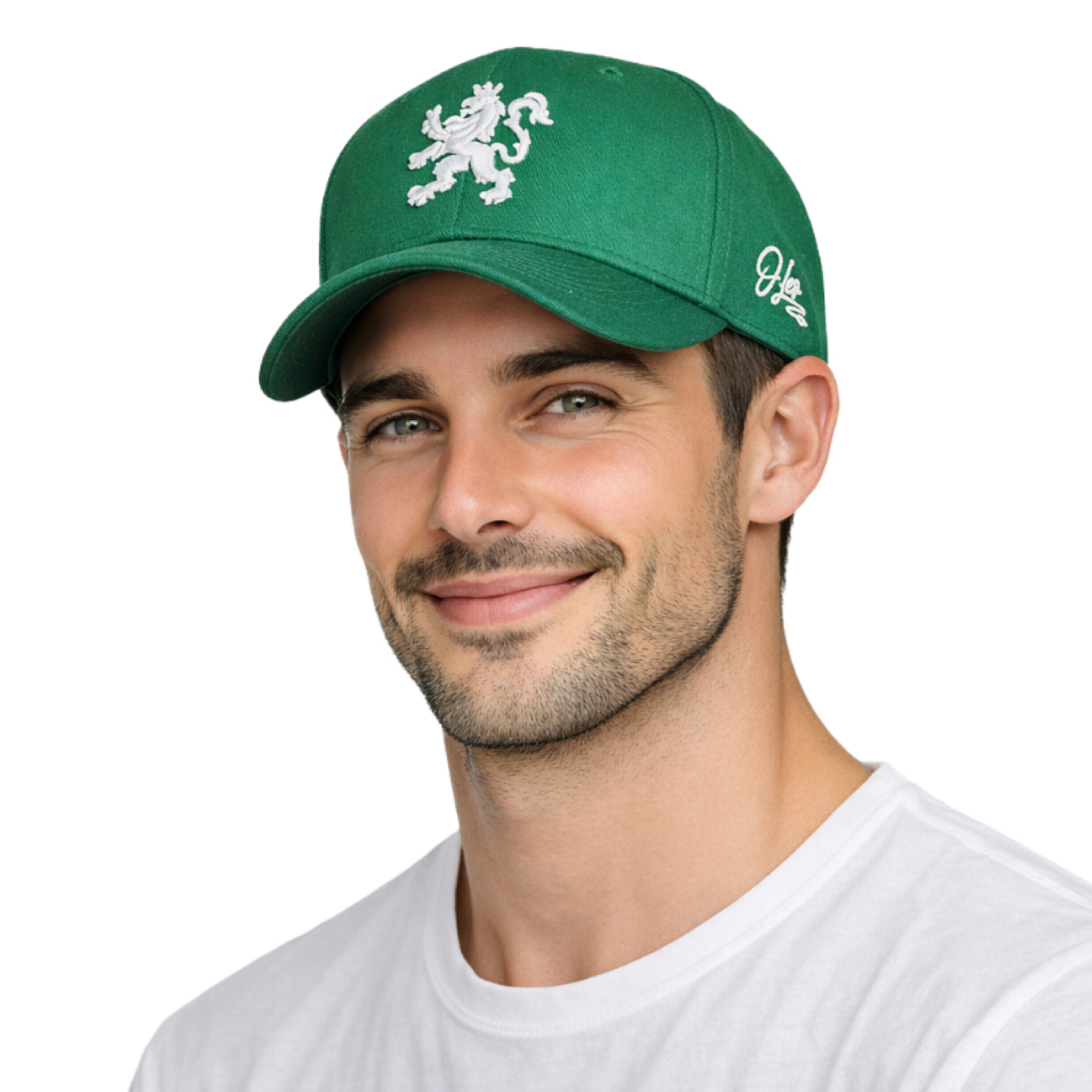 COMBIDEAL O.Leo Cap - Groen - Witte leeuw & MyTech Earbuds